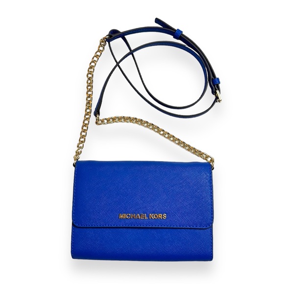 Michael Kors Handbags - Michael Kors mini blue crossbody bag/wallet